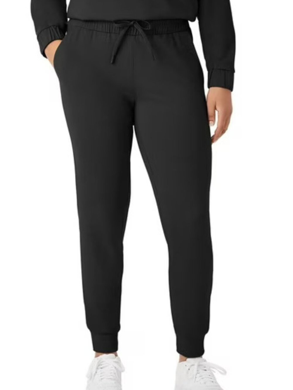Member's Mark Women's Travel Jogger Stretch Lightweight Black Size Medium